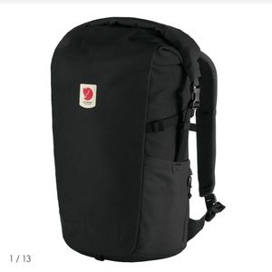 ULVO Fjallraven Rolltop backpack in black; waterproof